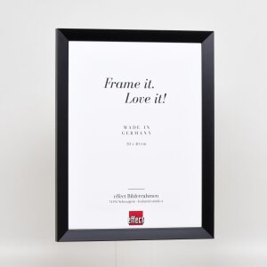 Efecto Marco de madera Top N negro 50x65 cm Vidrio de museo