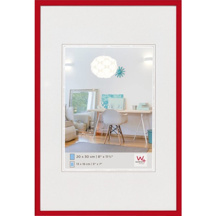 NUEVO marco de plástico LIFESTYLE - 13x18 cm - rojo