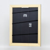 Efecto marco de madera maciza perfil 30 negro 50x70 cm cristal antirreflectante