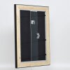 Efecto marco de madera perfil 95 negro 50x70 cm cristal antirreflejo
