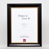 Efecto marco de madera perfil 95 negro 50x70 cm cristal antirreflejo