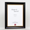 Efecto marco de madera perfil 95 negro 50x70 cm cristal antirreflejo