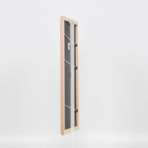 Efecto marco de madera perfil 32 marrón claro 50x70 cm cristal de museo