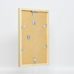 Marco de madera Top Cube 50x70 cm cristal de museo dorado
