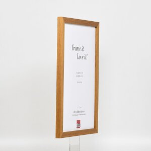 Marco efecto madera perfil 33 roble 50x70 cm cristal museo