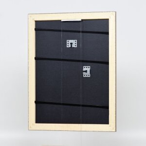 Efecto marco de madera perfil 94 oro 50x70 cm cristal de museo