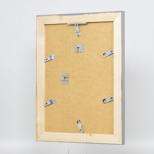 Efecto Marco de madera maciza 2240 Gris 50x70 cm Museo de vidrio