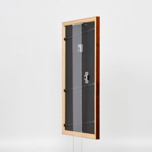 Efecto marco de madera perfil 89 marrón oscuro 50x75 cm cristal normal