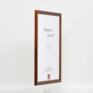 Efecto marco de madera perfil 89 marrón oscuro 50x75 cm cristal normal