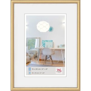 NUEVO marco de plástico LIFESTYLE - 15x20 cm - dorado