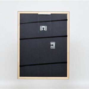 Efecto Marco de Madera Perfil 2070 Antireflex Cristal 50x75 cm plata