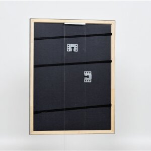 Efecto Marco de Madera Perfil 2070 Antireflex Cristal 50x75 cm plata