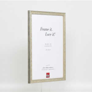 Efecto Marco de Madera Perfil 2070 Antireflex Cristal 50x75 cm plata