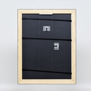 Efecto marco de madera perfil 94 negro 50x75 cm cristal de museo