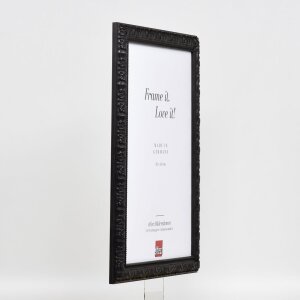 Efecto marco de madera perfil 94 negro 50x75 cm cristal de museo