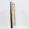 Efecto marco de madera maciza perfil 28 oro 59,4x84,1 cm cristal transparente