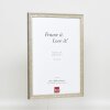 Efecto marco de madera perfil 2070 cristal acrílico 59,4x84,1 cm plata