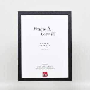 Efecto marco de madera perfil 2210 negro 59,4x84,1 cm cristal de museo