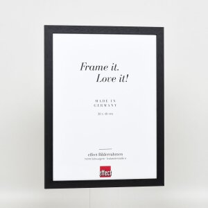Efecto marco de madera perfil 2210 negro 59,4x84,1 cm cristal de museo