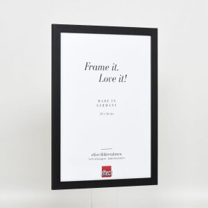 Efecto marco de madera perfil 2210 negro 59,4x84,1 cm cristal de museo