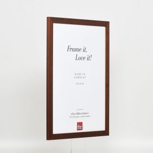 Efecto marco de madera perfil 2210 marrón oscuro 59,4x84,1 cm cristal de museo