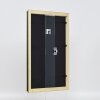 Efecto marco de madera perfil 21 verde 59,4x84,1 cm cristal de museo