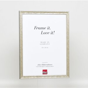 Efecto marco de madera perfil 2070 vidrio museo 59,4x84,1 cm plata