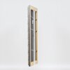 Efecto marco de madera perfil 94 plata 59,4x84,1 cm cristal de museo