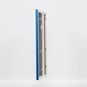 Efecto marco de madera perfil 89 azul 60x60 cm cristal normal