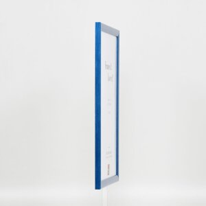 Efecto marco de madera perfil 89 azul 60x60 cm cristal normal