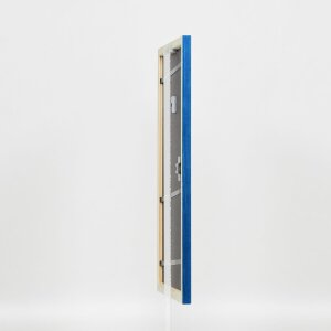 Efecto marco de madera perfil 89 azul 60x60 cm cristal normal