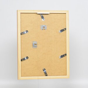 Marco de madera efecto Top N abedul 60x60 cm cristal antirreflejos