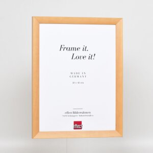 Marco de madera efecto Top N abedul 60x60 cm cristal antirreflejos