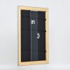 Efecto marco de madera perfil 94 plata 60x60 cm cristal antirreflejos
