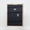 Efecto marco de madera perfil 2070 vidrio acrílico 60x60 cm plata