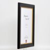 Efecto marco de madera perfil 95 negro 60x60 cm cristal antirreflejo