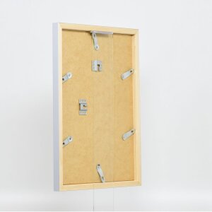 Marco de madera Top Cube 60x60 cm cristal de museo plateado