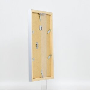 Marco de madera Top Cube 60x60 cm cristal de museo plateado