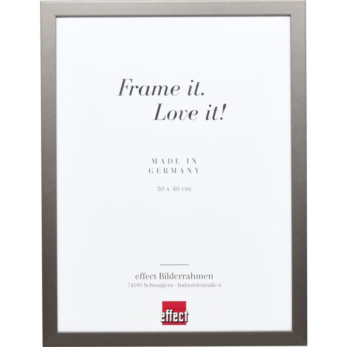 Marco de madera Top Cube 60x80 cm cristal platino antirreflejo