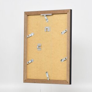 Efecto marco 2319 plata alto brillo 60x80 cm cristal de museo