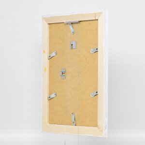 Efecto Marco de madera maciza 2240 blanco 60x80 cm Museo de vidrio