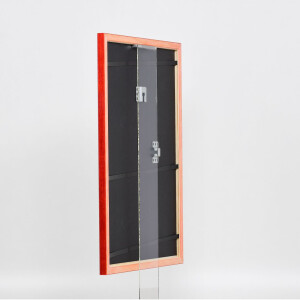 Efecto Marco de madera Perfil 89 rojo 60x80 cm Cristal normal