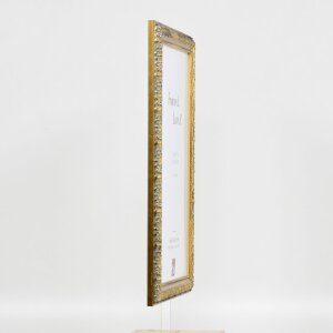 Efecto marco de madera perfil 94 oro 60x90 cm cristal normal