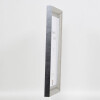 Efecto marco de madera maciza perfil 28 plata 60x90 cm cristal antirreflectante