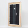 Efecto marco de madera perfil 95 plata 60x90 cm cristal antirreflejo