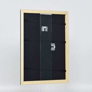Efecto marco de madera perfil 21 azul 61x91,5 cm cristal antirreflejos