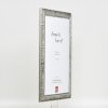 Efecto marco de madera perfil 94 plata 61x91,5 cm cristal antirreflejos