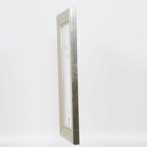 Efecto marco de madera perfil 95 plata 61x91,5 cm cristal normal