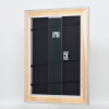 Efecto marco de madera perfil 95 plata 61x91,5 cm cristal antirreflejos