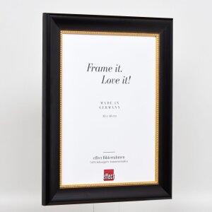 Efecto marco de madera perfil 95 negro 61x91,5 cm cristal antirreflejos